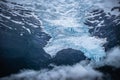 Alaska roky mountains and valley of glaciers