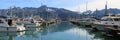 Alaska Seward waterfront harbour boats