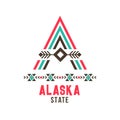 Alaska state ethnic logo