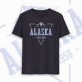 Alaska state graphic t-shirt design, typography, print. Vector illustration. Royalty Free Stock Photo