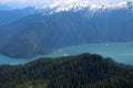 Alaska, view of Le Conte Bay from an airplane Royalty Free Stock Photo