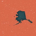 Alaska vintage map. Royalty Free Stock Photo