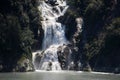 Alaska, Waterfall in the Stephens Passage