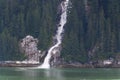 Alaska, waterfall in the Stephens Passage, United States