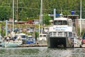 Alaska - Whale Watch Boat Auke Bay Harbor Royalty Free Stock Photo