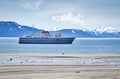 Alaskan ferry in Southeast Alaska Royalty Free Stock Photo