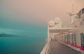 Alaskan Ferry at Sunset Royalty Free Stock Photo