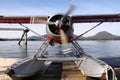 Alaskan Float Plane Warming Up Royalty Free Stock Photo