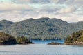 Alaskan Inside Passage Islands Royalty Free Stock Photo
