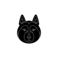 Alaskan Malamute face icon. Popular Breed of dogs element icon. Premium quality graphic design icon. Dog Signs and symbols collect Royalty Free Stock Photo