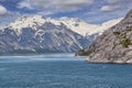 Alaskan Mountain Range in Glacier Bay, Alaska Royalty Free Stock Photo