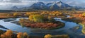 Alaskan mountain range wilderness snowy peaks in nature landscape, perfect for wallpaper Royalty Free Stock Photo