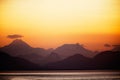 Mountain Sunset Royalty Free Stock Photo