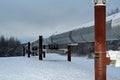 Alaskan pipeline Royalty Free Stock Photo