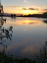 Alaskan summer sunset