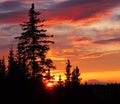 Alaskan Sunset Royalty Free Stock Photo