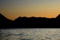 Alaskan Sunset above Kenai Lake Royalty Free Stock Photo