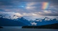 Alaskan vast landscape during summer season in june