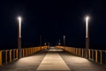 Alassio pier in the night, Italy