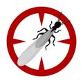 Alates termite vector icon.Cartoon vector icon isolated on white background alates termite . Royalty Free Stock Photo