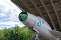 Mikoyan-Gurevich MiG-21 at Mikoyan Brothers Museum in Sanahin village, Alaverdi, Lori, Armenia.