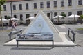 Alba Carolina,June 15:Pyramid from Alba Carolina Fortress courtyard in Romania Royalty Free Stock Photo