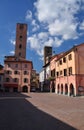 Alba central square, province of Cuneo, Piemonte, Italy