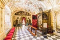 Alba de Tomes, Salamanca, Spain - October 7, 2017: Grave of St. Teresa de Avila Santa Teresa de Jesus in convent of carmelitas