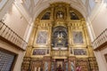 Alba de Tomes, Salamanca, Spain - October 7, 2017: Main altar of The Discalced Carmelites church Carmelitas descalzas with