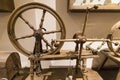 Alba de Tomes, Salamanca, Spain - October 7, 2017: Spinning wheel in The Discalced Carmelites museum Carmelitas descalzas