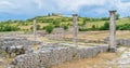 Alba Fucens, ancient Italic town at the foot of the Monte Velino, near Avezzano, Abruzzo, central Italy.