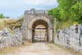 Alba Fucens, ancient Italic town at the foot of the Monte Velino, near Avezzano, Abruzzo, central Italy.