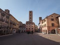 Piazza Risorgimento square in Alba Royalty Free Stock Photo