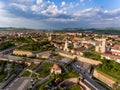 Alba Iulia city center, Transylvania, Romania Royalty Free Stock Photo