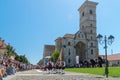 ALBA IULIA, ROMANIA - 11 AUGUST 2018: Changing of the Guard ceremony at the Citadel Alba-Carolina in Alba Iulia, Romania Royalty Free Stock Photo