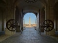 Alba Iulia, Romania - September 20, 2019: The fourth citadel gate