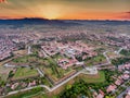 Alba Iulia vauban style medieval walled fortress Royalty Free Stock Photo