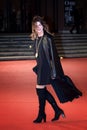ALba Parietti in the red carpet during the Rome Film Festival 2018 Royalty Free Stock Photo