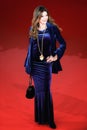 Alba Parietti walks a red carpet Royalty Free Stock Photo