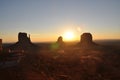 Alba sulla Monument Valley