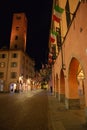 Alba town center. Langhe region, south Piemonte, Italy.