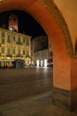 Alba town center. Langhe region, south Piemonte, Italy.