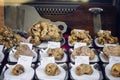 Alba white truffles at the Fiera del Tartufo Royalty Free Stock Photo