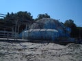 Albania bunker the landscape building military Royalty Free Stock Photo