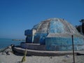 Albania bunker the landscape building military Royalty Free Stock Photo