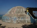 Albania bunker the landscape building military Royalty Free Stock Photo