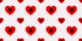 Albania flag background. Iraqi vector stickers. Love hearts symbols. Albanian flags seamless pattern. Good choice for