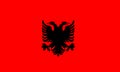 Albania flag vector. Illustration of Albania flag