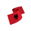 Albania flag, vector illustration