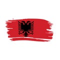 Albania flag, vector illustration